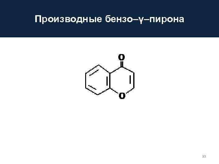 Производные бензо–γ–пирона 33 