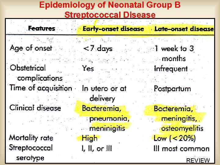 Epidemiology of Neonatal Group B Streptococcal Disease REVIEW 