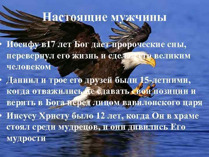 Настоящие мужчины • Иосифу в 17 лет Бог дает пророческие сны, перевернул его жизнь
