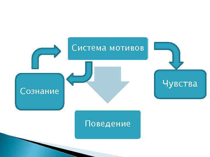 Система мотивов Чувства Сознание Поведение 