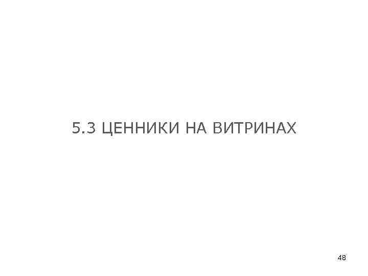 5. 3 ЦЕННИКИ НА ВИТРИНАХ 48 