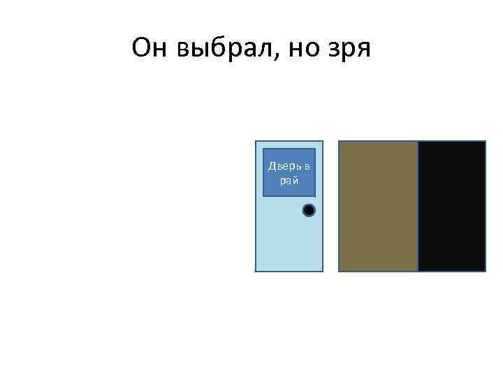 Он выбрал, но зря Дверь в рай Дверь в в Дверь ад гнарнию 