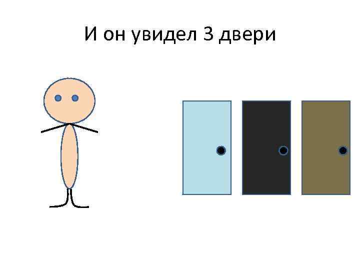 И он увидел 3 двери 