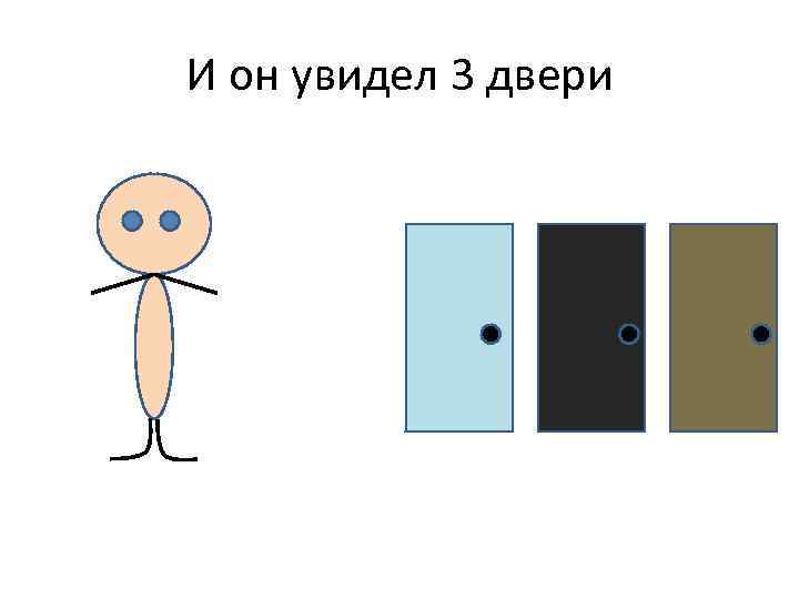 И он увидел 3 двери 