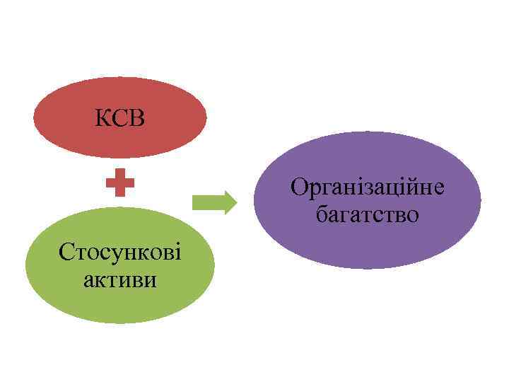КСВ Організаційне багатство Стосункові активи 