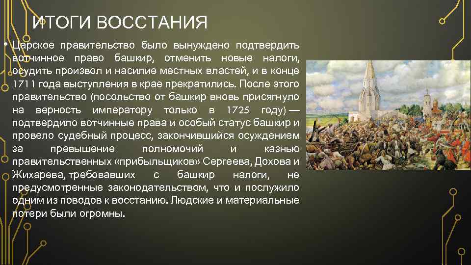 Башкирские восстания презентация