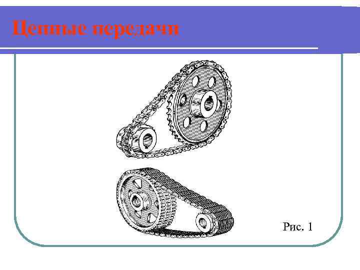 Цепные передачи Рис. 1 