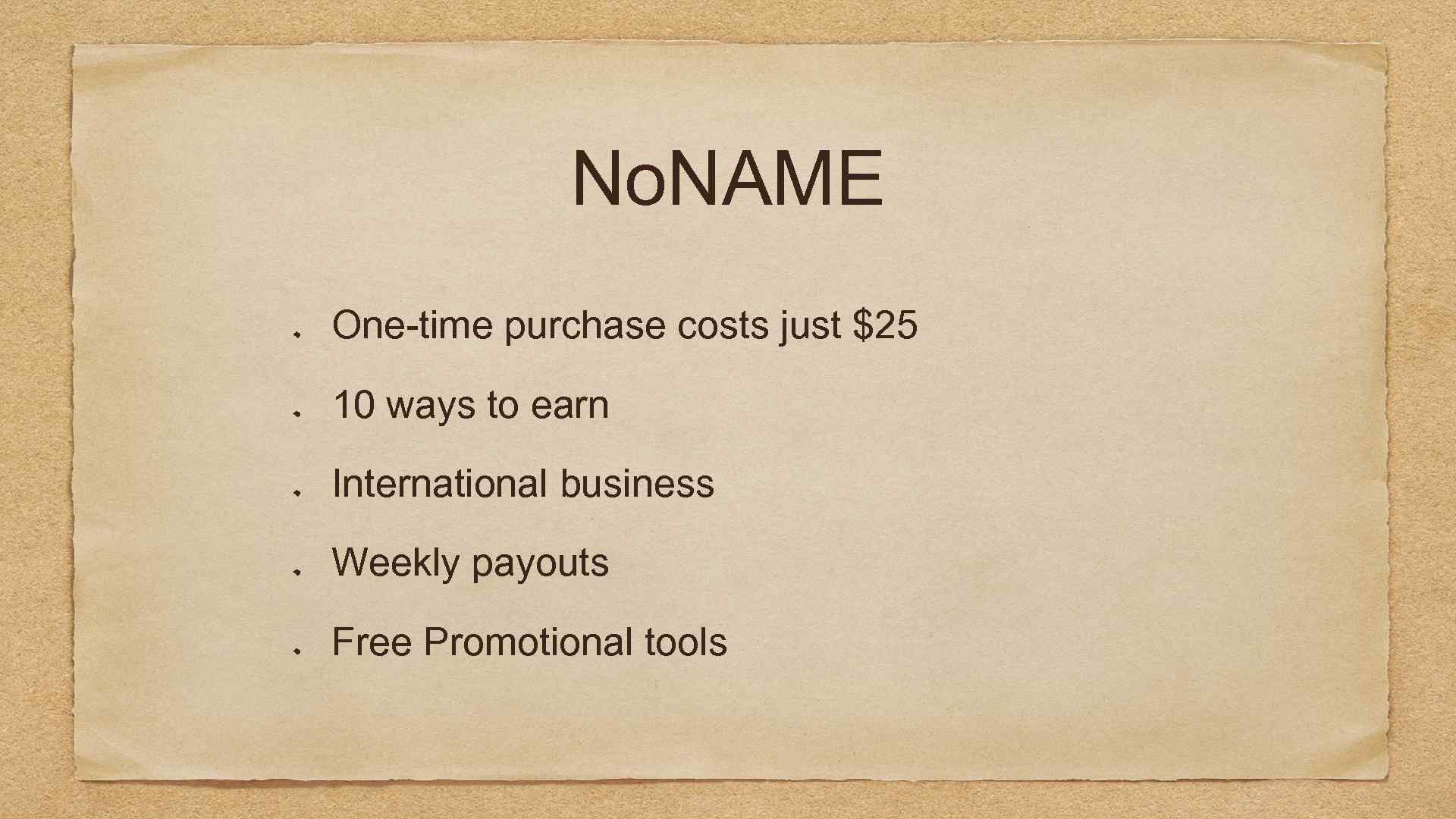 No. NAME One-time purchase costs just $25 10 ways to earn International business Weekly
