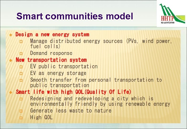 Smart communities model 