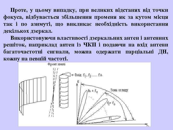 Проте, у цьому випадку, при великих відстанях від точки фокуса, відбувається збільшення променя як