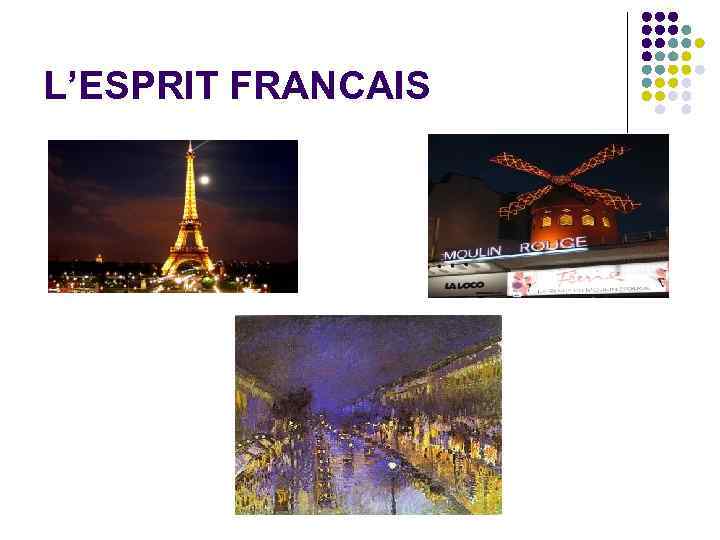 L’ESPRIT FRANCAIS 