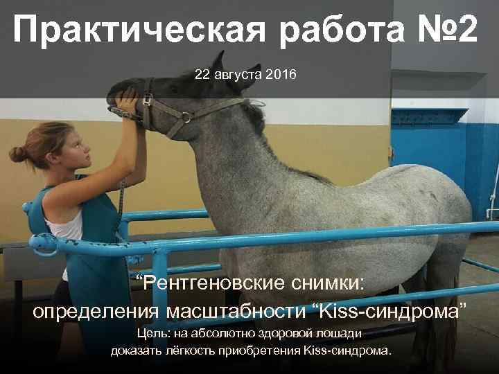Практическая работа № 2 22 августа 2016 “Рентгеновские снимки: определения масштабности “Kiss-синдрома” Цель: на