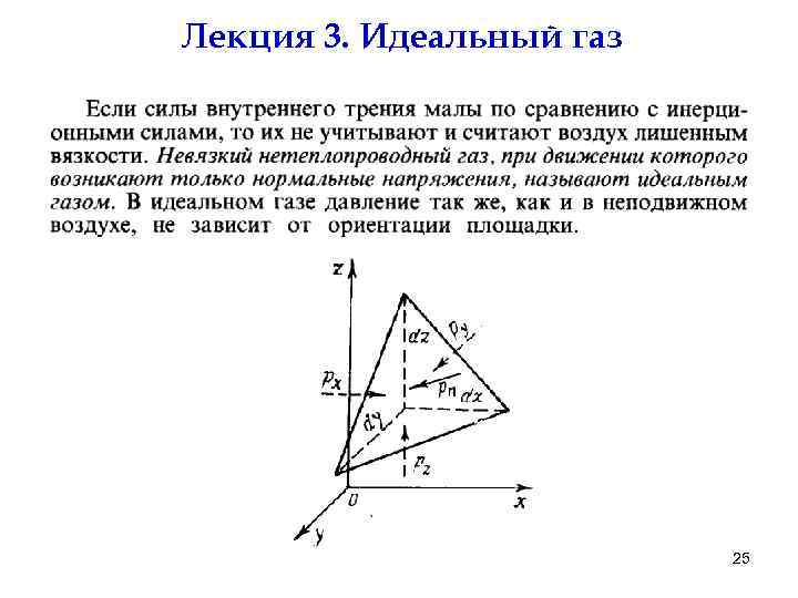 Лекция 3. Идеальный газ 25 