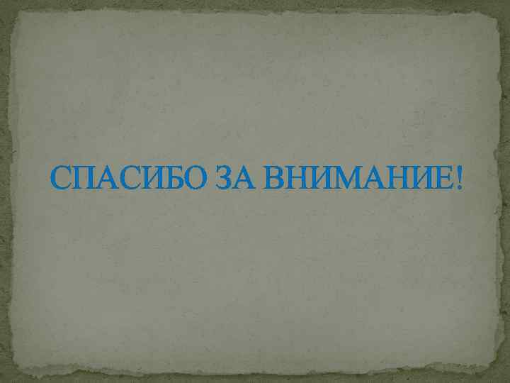 СПАСИБО ЗА ВНИМАНИЕ! 