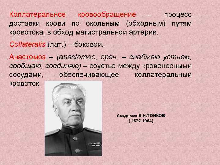 Коллатеральное кровообращение – процесс доставки крови по окольным (обходным) путям кровотока, в обход магистральной