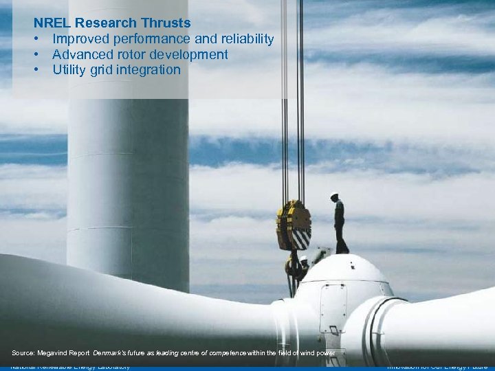 NREL Research Thrusts • Improved performance and reliability • Advanced rotor development • Utility