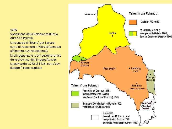 1795 Spartizione della Polonia tra Russia, Austria e Prussia. Uno spazio di liberta’ per