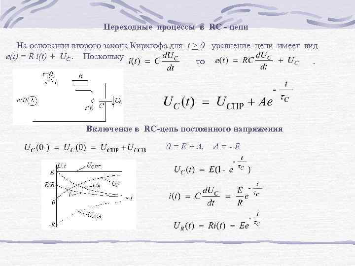 Процессы в цепи