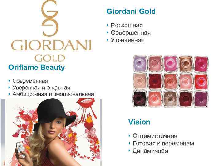 Giordani Gold • Роскошная • Совершенная • Утонченная Oriflame Beauty • Современная • Уверенная