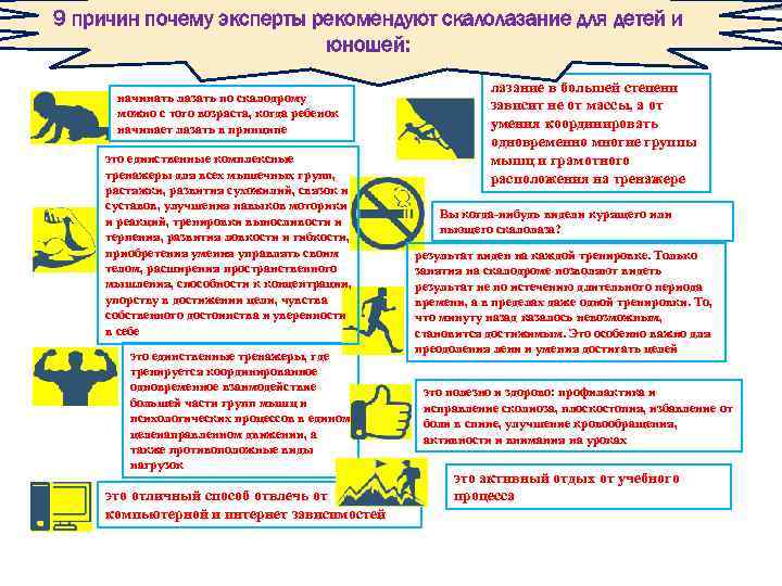 9 причин почему эксперты рекомендуют скалолазание для детей и юношей: начинать лазать по скалодрому
