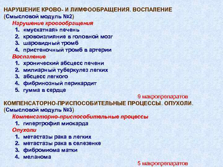 Презентация на тему патология кровообращения и лимфообращения