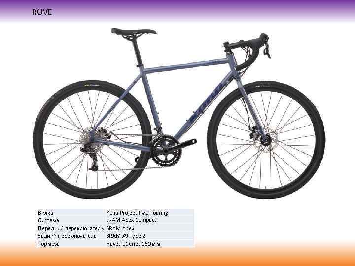 ROVE Вилка Система Передний переключатель Задний переключатель Тормоза Kona Project Two Touring SRAM Apex