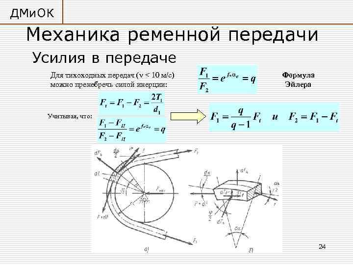 Техническая механика ременные передачи презентация