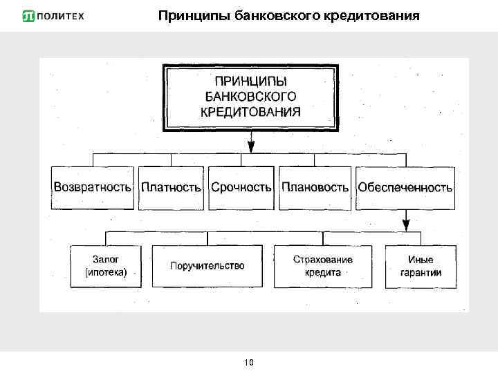 Принципы банковского кредитования 10 