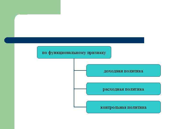 по функциональному признаку доходная политика расходная политика контрольная политика 