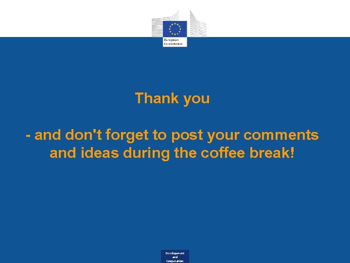 Thank you - and don't forget to post your comments and ideas during the