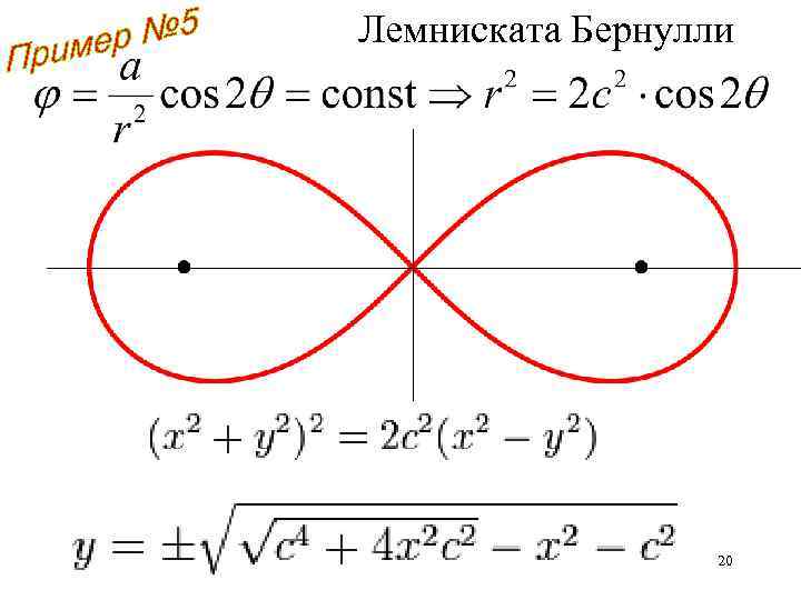 Лемниската Бернулли 20 