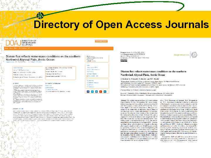 Directory of Open Access Journals 