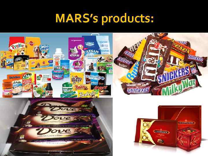 MARS’s products: 