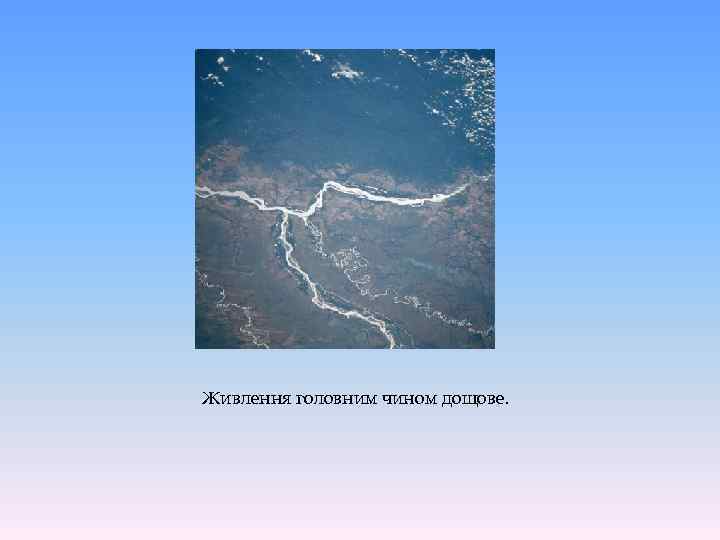 Живлення головним чином дощове. 