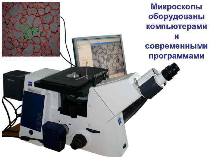 Микроскопы оборудованы компьютерами и современными программами 