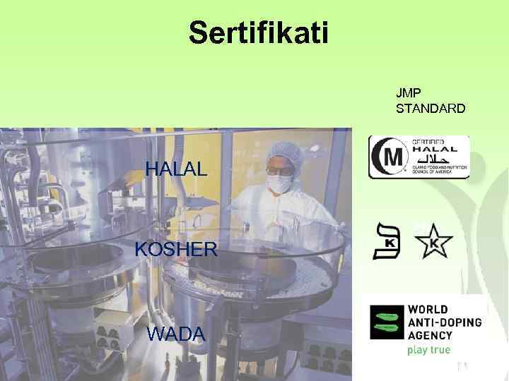 Sertifikati JMP STANDARD HALAL KOSHER WADA 