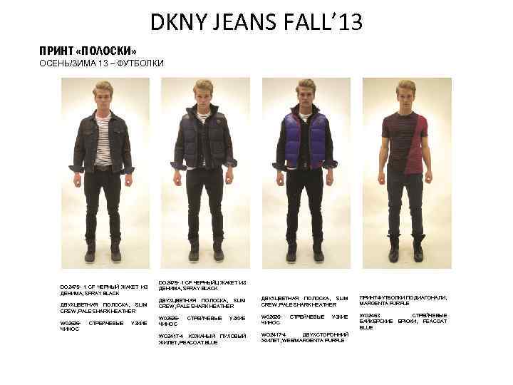 DKNY JEANS FALL’ 13 ПРИНТ «ПОЛОСКИ» ОСЕНЬ/ЗИМА 13 – ФУТБОЛКИ DO 2475 - 1