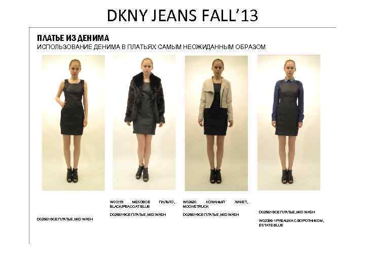 DKNY JEANS FALL’ 13 ПЛАТЬЕ ИЗ ДЕНИМА ИСПОЛЬЗОВАНИЕ ДЕНИМА В ПЛАТЬЯХ САМЫМ НЕОЖИДАННЫМ ОБРАЗОМ