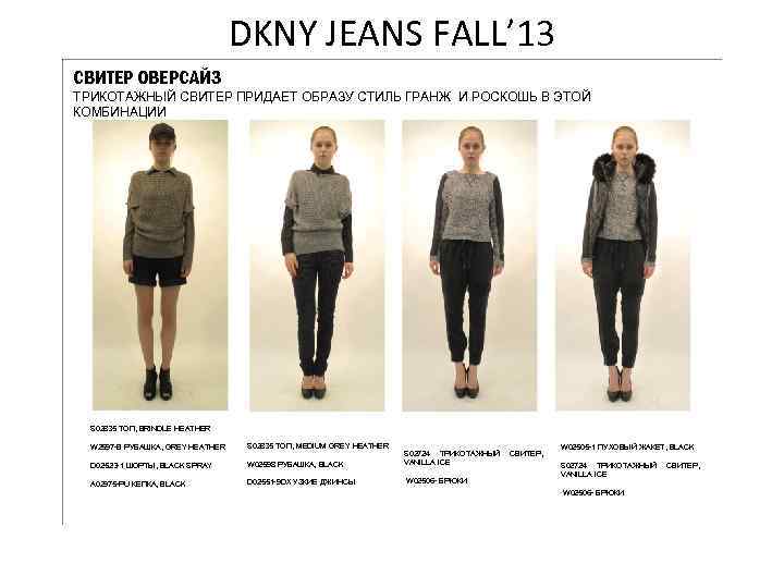 DKNY JEANS FALL’ 13 СВИТЕР ОВЕРСАЙЗ ТРИКОТАЖНЫЙ СВИТЕР ПРИДАЕТ ОБРАЗУ СТИЛЬ ГРАНЖ И РОСКОШЬ