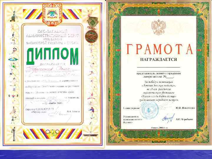 Диплом лёгкой атлетики средняя школа • № место 