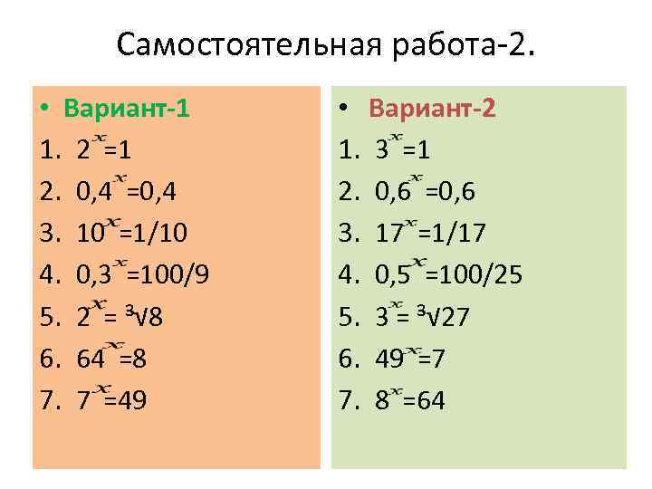 Презентация показательные уравнения 10 класс алимов