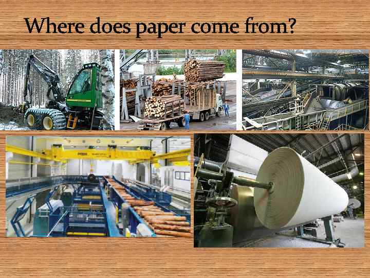 Where does paper come from? 