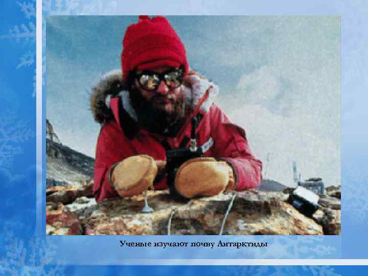 Ученые изучают почву Антарктиды 