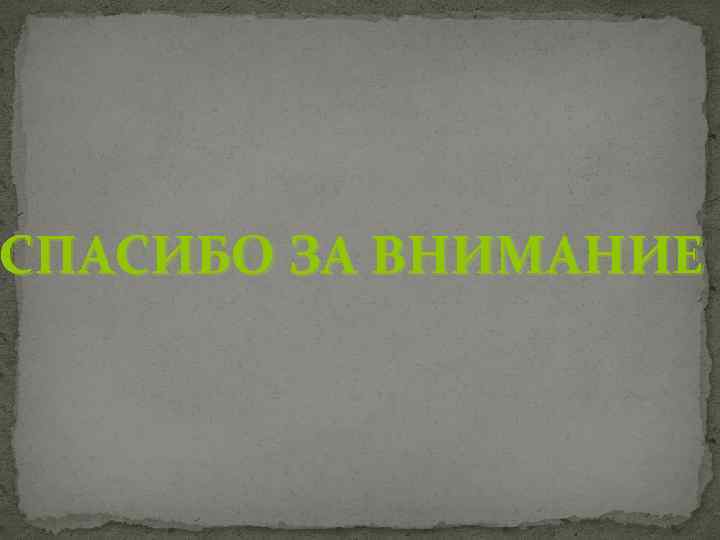 СПАСИБО ЗА ВНИМАНИЕ 