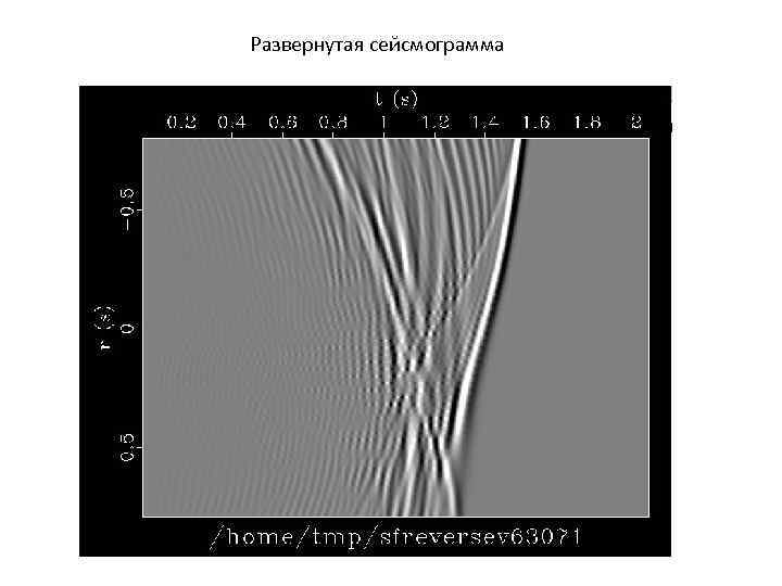 Развернутая сейсмограмма 