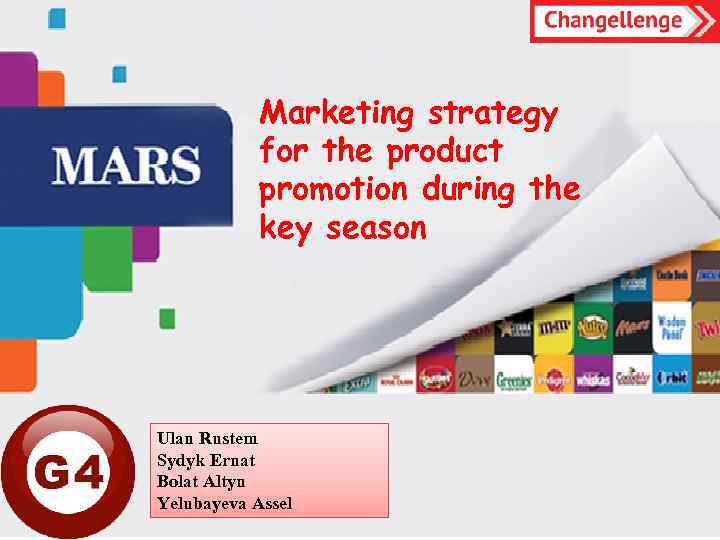 Marketing strategy for the product promotion during the key season Ulan Rustem Sydyk Ernat