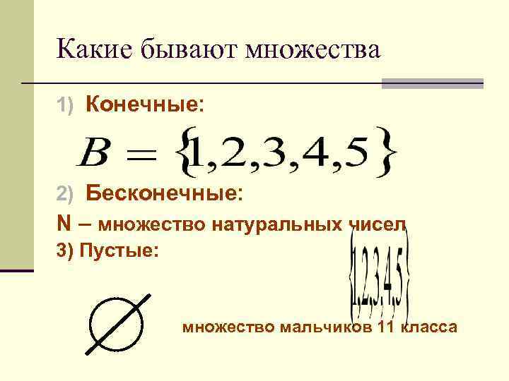 Исходные понятия теории множеств - презентация онлайн