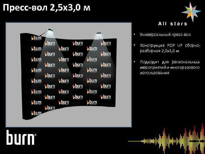 Пресс-вол 2, 5 x 3, 0 м • Универсальный пресс-вол Информация о мероприятии Конструкция