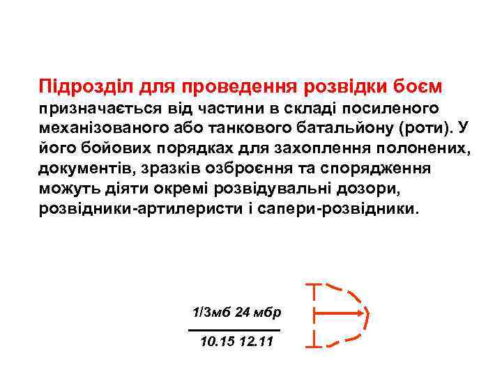 Підрозділ для проведення розвідки боєм призначається від частини в складі посиленого механізованого або танкового