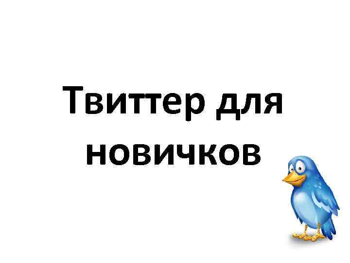 Твиттер для новичков 